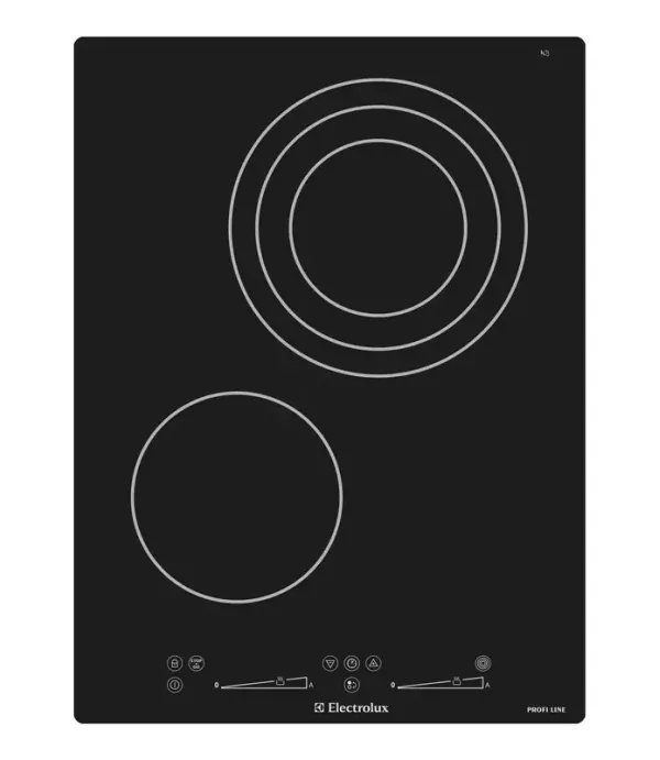 Стъклокерамичен плот Electrolux GK38TSO, 14 Нива на готвене, 2 Зони за готвене