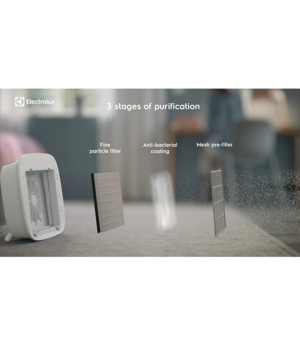 Пречиствател на въздух Electrolux WA51-303WT, покриващ 66 m², дебит 315 m3/h, с WiFi