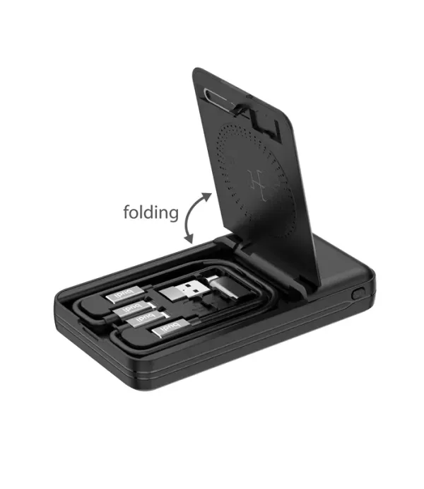 Мултифункционална външна батерия 10000mAh 22.5W PD+QC с безжично зареждане