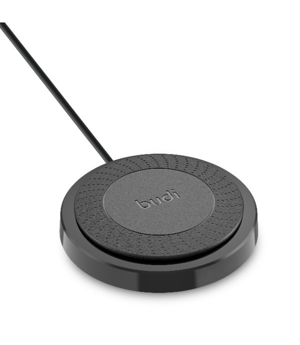 15W Безжично Зарядно с Вграден USB Кабел
