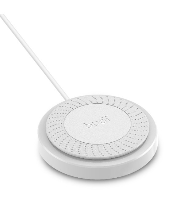 15W Безжично Зарядно с Вграден USB Кабел