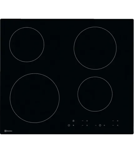 Стъклокерамичен плот Electrolux GK58TCO, 10 Нива на готвене, 4 Зони за готвене,6500 W