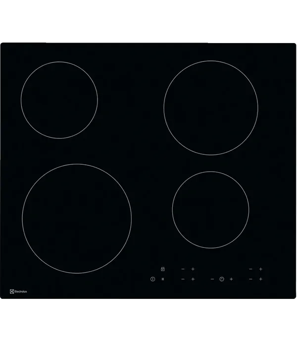 Стъклокерамичен плот Electrolux GK58TCO, 10 Нива на готвене, 4 Зони за готвене,6500 W