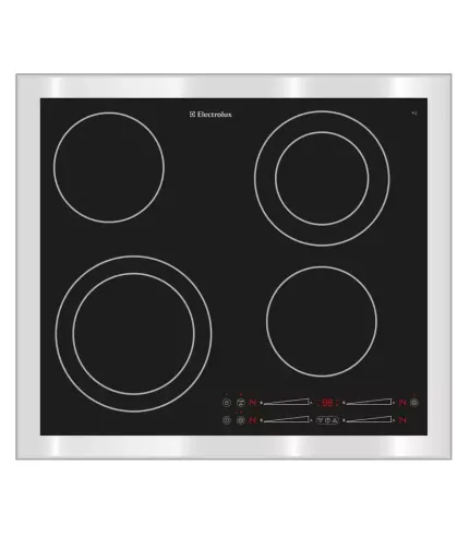 Стъклокерамичен плот Electrolux GK58TSPLCN, 14 Нива на готвене, 4 Зони за готвене,6500 W