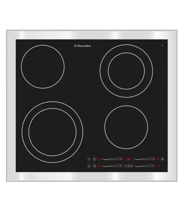 Стъклокерамичен плот Electrolux GK58TSPLCN, 14 Нива на готвене, 4 Зони за готвене,6500 W