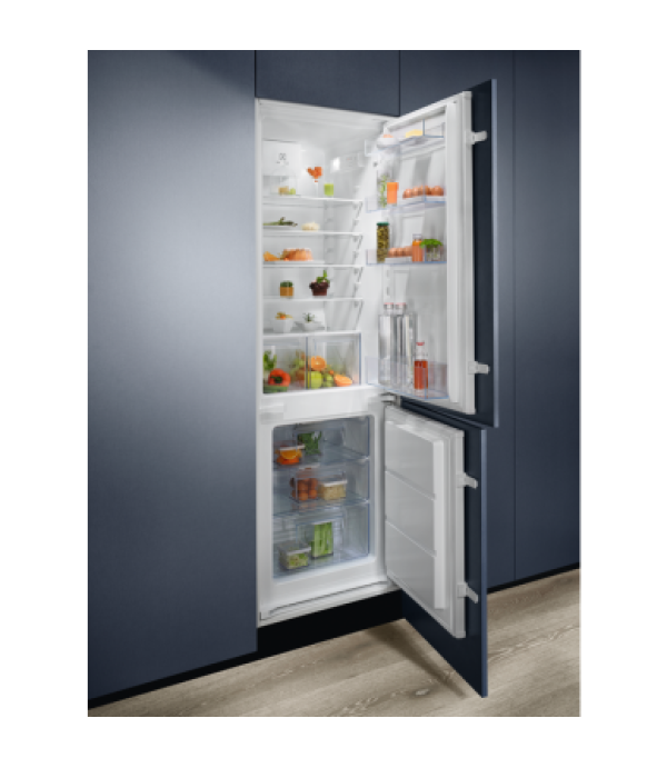 Хладилник Electrolux LNS5LE18S, с фризер разположен Отдолу, 271 л, Клас E, Височина 177.2 см